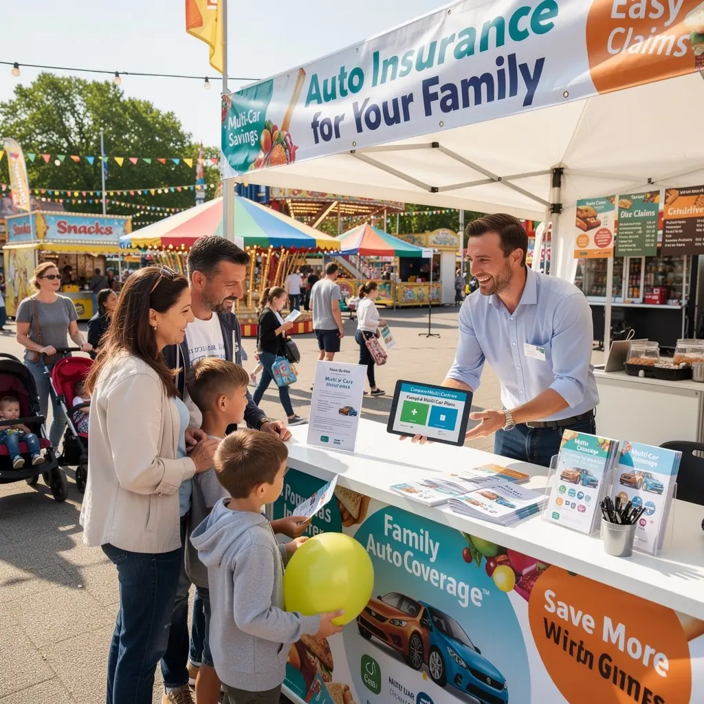 Vergleich von Mehrfahrzeugplänen für optimale Prämien und Leistungen.